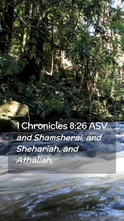 Picture 02 - 1 Chronicles 8:26 ASV Mobile Phone Wallpaper - and Shamsherai, and Shehariah, and - Mobile Bible Verse Wallpaper