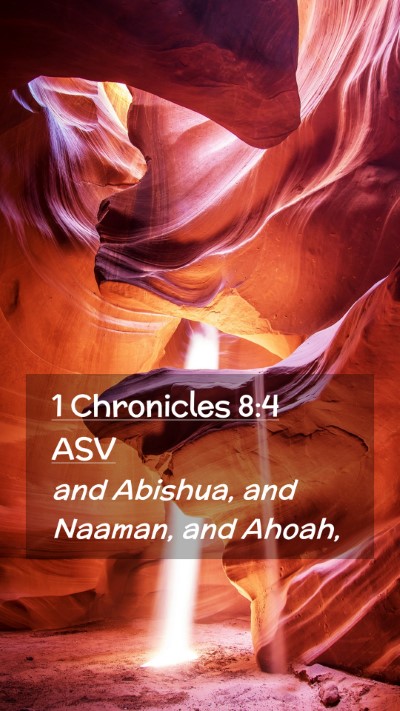 Picture 02 - 1 Chronicles 8:4 ASV Mobile Phone Wallpaper - and Abishua, and Naaman, and - Mobile Bible Verse Wallpaper