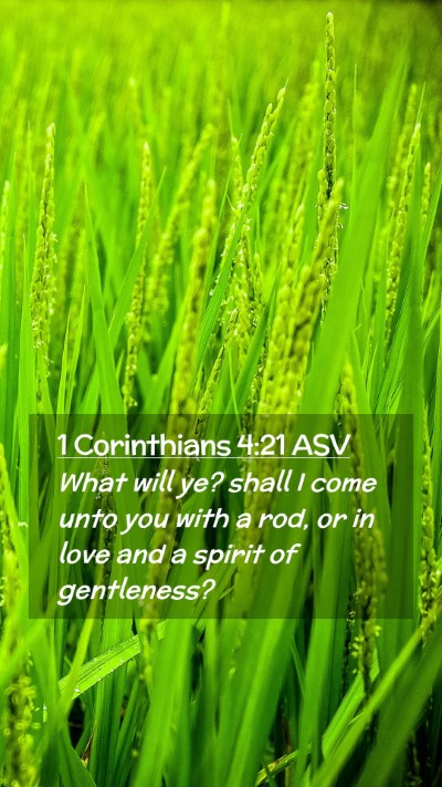 Picture 02 - 1 Corinthians 4:21 ASV Mobile Phone Wallpaper - What will ye? shall I come unto you with a rod, - Mobile Bible Verse Wallpaper