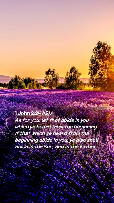 Picture 02 - 1 John 2:24 ASV Mobile Phone Wallpaper - As for you, let that abide in you which ye heard - Mobile Bible Verse Wallpaper
