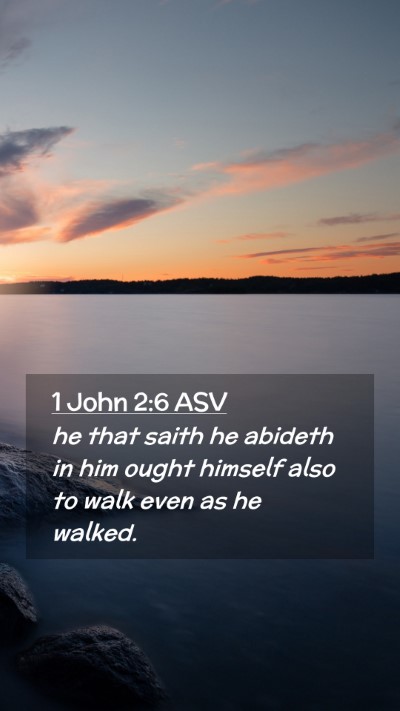 Picture 02 - 1 John 2:6 ASV Mobile Phone Wallpaper - he that saith he abideth in him ought himself - Mobile Bible Verse Wallpaper
