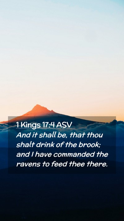 Picture 02 - 1 Kings 17:4 ASV Mobile Phone Wallpaper - And it shall be, that thou shalt drink of the - Mobile Bible Verse Wallpaper