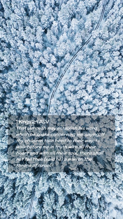Picture 02 - 1 Kings 2:4 ASV Mobile Phone Wallpaper - That Jehovah may establish his word which he - Mobile Bible Verse Wallpaper