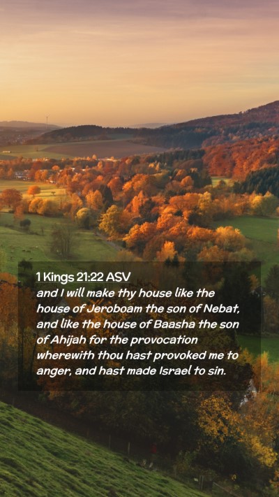 Picture 02 - 1 Kings 21:22 ASV Mobile Phone Wallpaper - and I will make thy house like the house of - Mobile Bible Verse Wallpaper