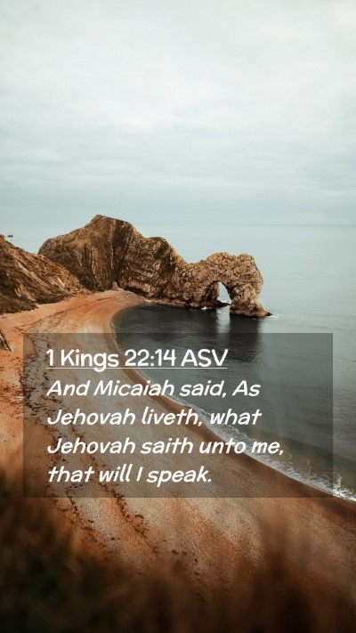 Picture 02 - 1 Kings 22:14 ASV Mobile Phone Wallpaper - And Micaiah said, As Jehovah liveth, what Jehovah - Mobile Bible Verse Wallpaper