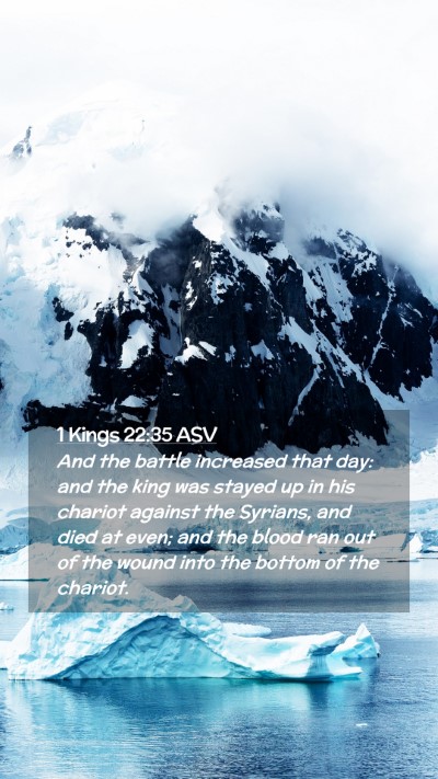 Picture 02 - 1 Kings 22:35 ASV Mobile Phone Wallpaper - And the battle increased that day: and the king - Mobile Bible Verse Wallpaper