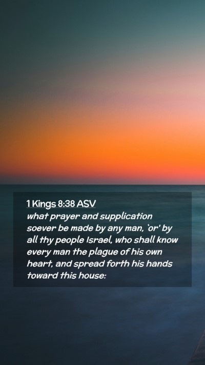 Picture 02 - 1 Kings 8:38 ASV Mobile Phone Wallpaper - what prayer and supplication soever be made by - Mobile Bible Verse Wallpaper
