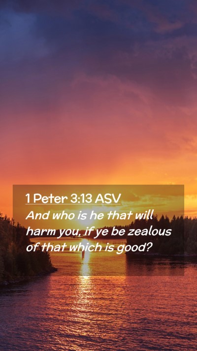 Picture 02 - 1 Peter 3:13 ASV Mobile Phone Wallpaper - And who is he that will harm you, if ye be - Mobile Bible Verse Wallpaper