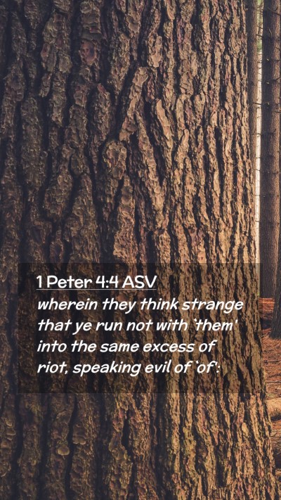 Picture 02 - 1 Peter 4:4 ASV Mobile Phone Wallpaper - wherein they think strange that ye run not with - Mobile Bible Verse Wallpaper