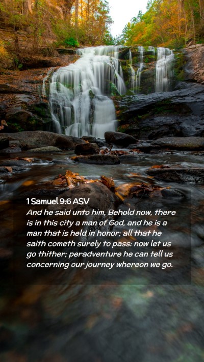 Picture 02 - 1 Samuel 9:6 ASV Mobile Phone Wallpaper - And he said unto him, Behold now, there is in - Mobile Bible Verse Wallpaper