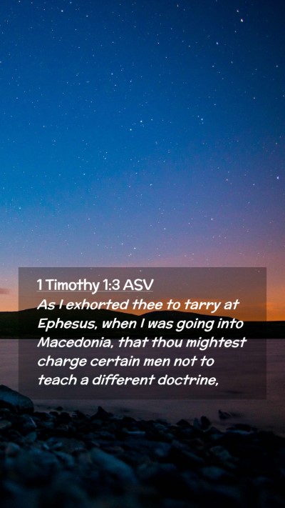 Picture 02 - 1 Timothy 1:3 ASV Mobile Phone Wallpaper - As I exhorted thee to tarry at Ephesus, when I - Mobile Bible Verse Wallpaper