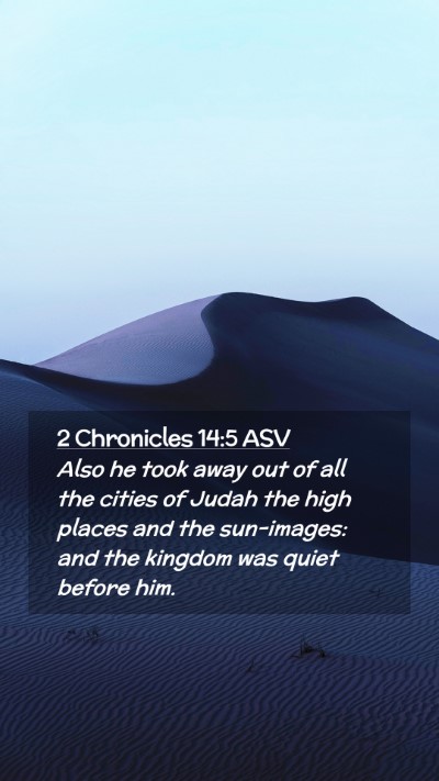 Picture 02 - 2 Chronicles 14:5 ASV Mobile Phone Wallpaper - Also he took away out of all the cities of Judah - Mobile Bible Verse Wallpaper