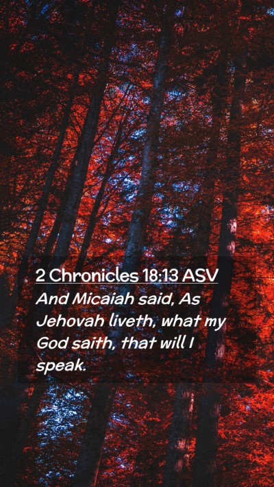 Picture 02 - 2 Chronicles 18:13 ASV Mobile Phone Wallpaper - And Micaiah said, As Jehovah liveth, what my God - Mobile Bible Verse Wallpaper