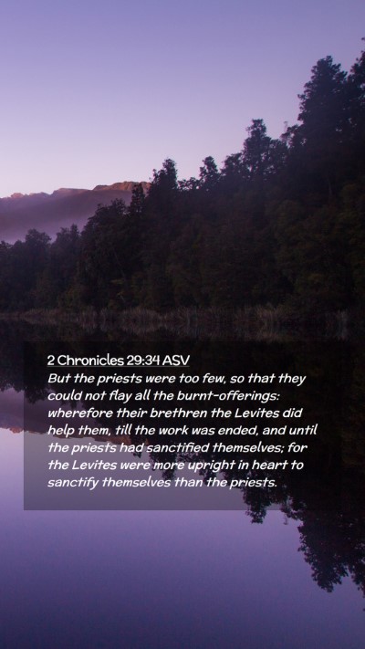 Picture 02 - 2 Chronicles 29:34 ASV Mobile Phone Wallpaper - But the priests were too few, so that they could - Mobile Bible Verse Wallpaper