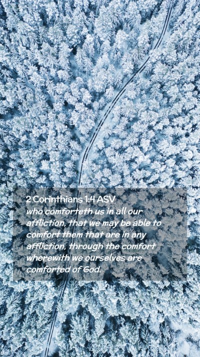 Picture 02 - 2 Corinthians 1:4 ASV Mobile Phone Wallpaper - who comforteth us in all our affliction, that we - Mobile Bible Verse Wallpaper
