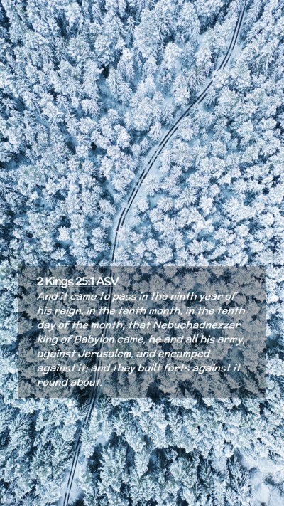 Picture 02 - 2 Kings 25:1 ASV Mobile Phone Wallpaper - And it came to pass in the ninth year of his - Mobile Bible Verse Wallpaper