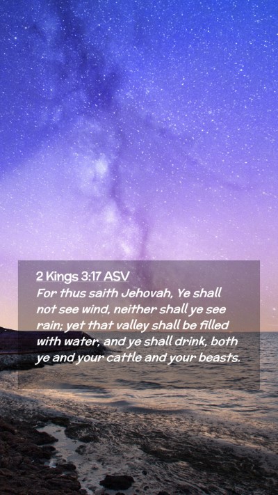 Picture 02 - 2 Kings 3:17 ASV Mobile Phone Wallpaper - For thus saith Jehovah, Ye shall not see wind, - Mobile Bible Verse Wallpaper