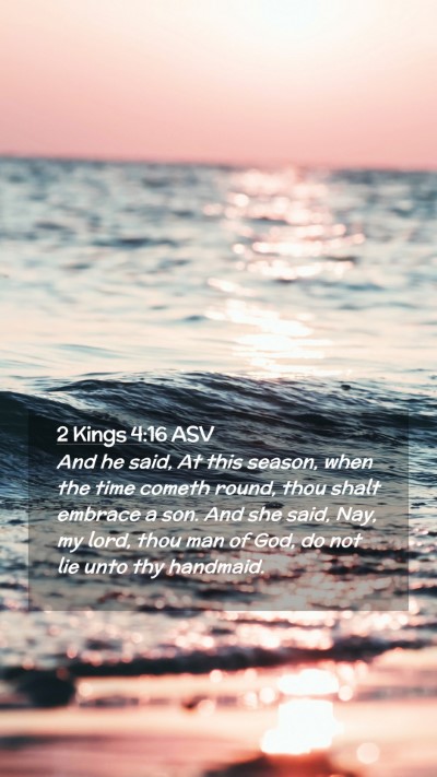 Picture 02 - 2 Kings 4:16 ASV Mobile Phone Wallpaper - And he said, At this season, when the time cometh - Mobile Bible Verse Wallpaper