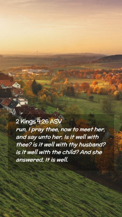 Picture 02 - 2 Kings 4:26 ASV Mobile Phone Wallpaper - run, I pray thee, now to meet her, and say unto - Mobile Bible Verse Wallpaper
