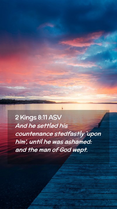 Picture 02 - 2 Kings 8:11 ASV Mobile Phone Wallpaper - And he settled his countenance stedfastly `upon - Mobile Bible Verse Wallpaper