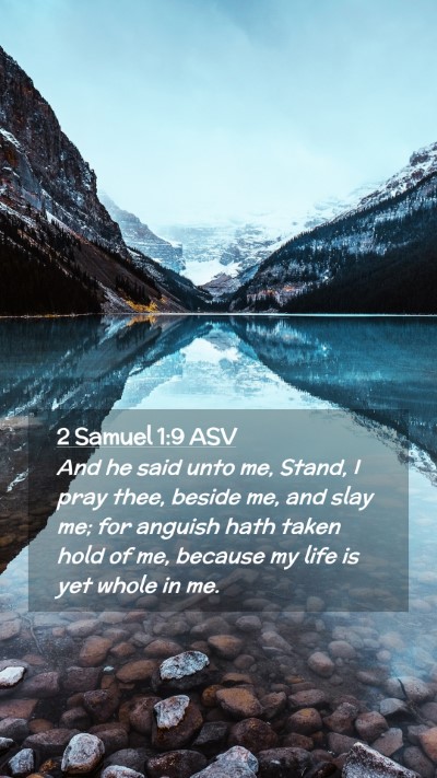 Picture 02 - 2 Samuel 1:9 ASV Mobile Phone Wallpaper - And he said unto me, Stand, I pray thee, beside - Mobile Bible Verse Wallpaper