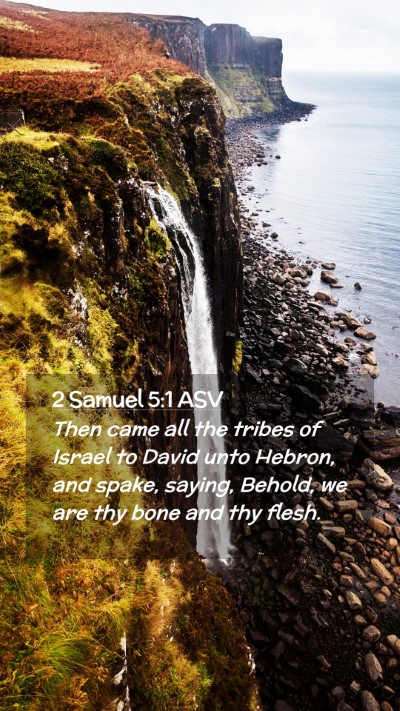 Picture 02 - 2 Samuel 5:1 ASV Mobile Phone Wallpaper - Then came all the tribes of Israel to David unto - Mobile Bible Verse Wallpaper