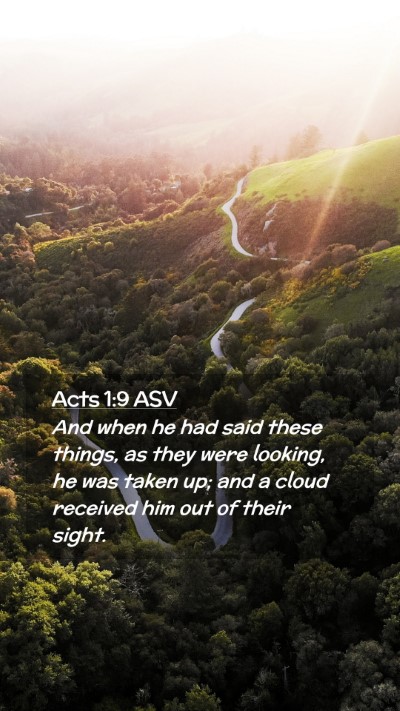 Picture 02 - Acts 1:9 ASV Mobile Phone Wallpaper - And when he had said these things, as they were - Mobile Bible Verse Wallpaper