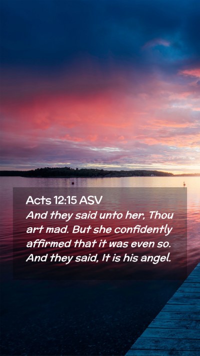 Picture 02 - Acts 12:15 ASV Mobile Phone Wallpaper - And they said unto her, Thou art mad. But she - Mobile Bible Verse Wallpaper