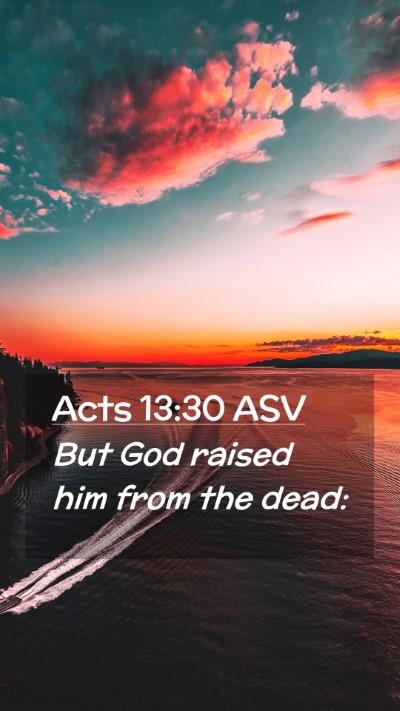 Picture 02 - Acts 13:30 ASV Mobile Phone Wallpaper - But God raised him from the - Mobile Bible Verse Wallpaper