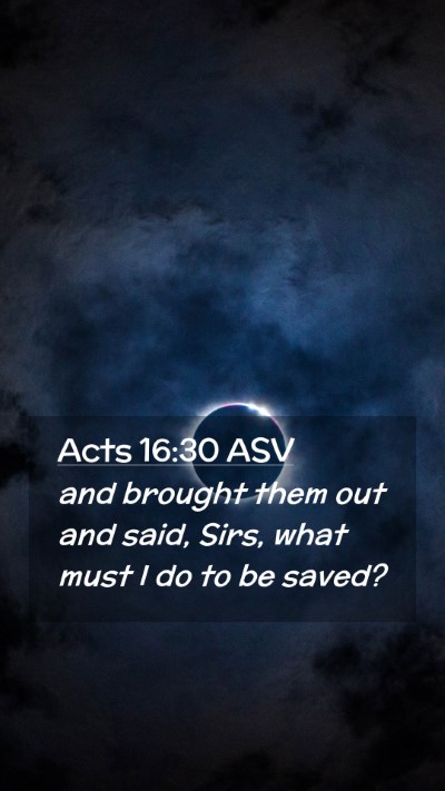 Picture 02 - Acts 16:30 ASV Mobile Phone Wallpaper - and brought them out and said, Sirs, what must I - Mobile Bible Verse Wallpaper