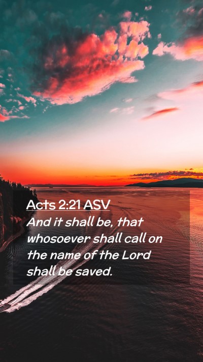 Picture 02 - Acts 2:21 ASV Mobile Phone Wallpaper - And it shall be, that whosoever shall call on the - Mobile Bible Verse Wallpaper