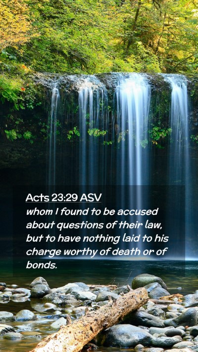 Picture 02 - Acts 23:29 ASV Mobile Phone Wallpaper - whom I found to be accused about questions of - Mobile Bible Verse Wallpaper