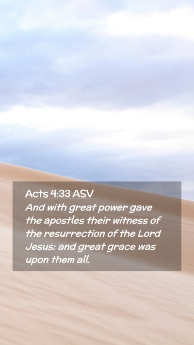 Picture 02 - Acts 4:33 ASV Mobile Phone Wallpaper - And with great power gave the apostles their - Mobile Bible Verse Wallpaper