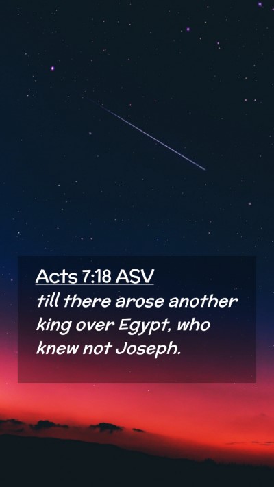 Picture 02 - Acts 7:18 ASV Mobile Phone Wallpaper - till there arose another king over Egypt, who - Mobile Bible Verse Wallpaper