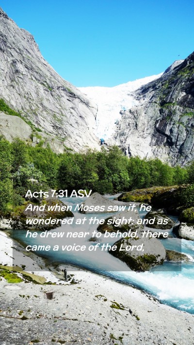 Picture 02 - Acts 7:31 ASV Mobile Phone Wallpaper - And when Moses saw it, he wondered at the sight: - Mobile Bible Verse Wallpaper