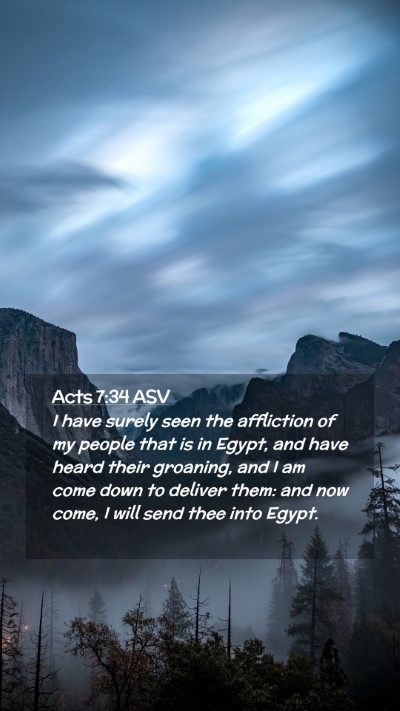 Picture 02 - Acts 7:34 ASV Mobile Phone Wallpaper - I have surely seen the affliction of my people - Mobile Bible Verse Wallpaper