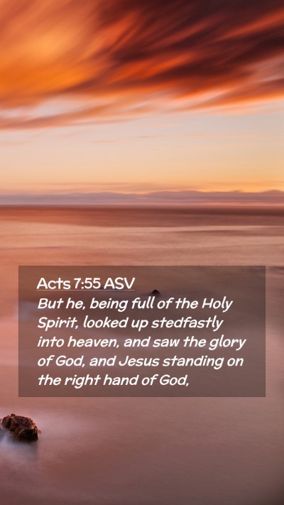 Picture 02 - Acts 7:55 ASV Mobile Phone Wallpaper - But he, being full of the Holy Spirit, looked up - Mobile Bible Verse Wallpaper
