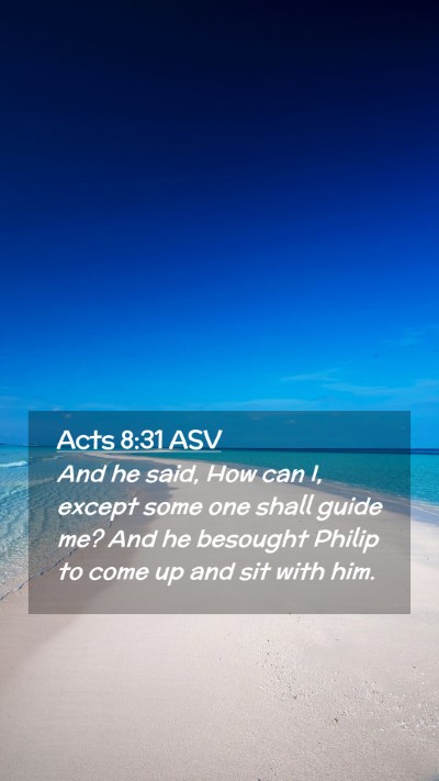 Picture 02 - Acts 8:31 ASV Mobile Phone Wallpaper - And he said, How can I, except some one shall - Mobile Bible Verse Wallpaper