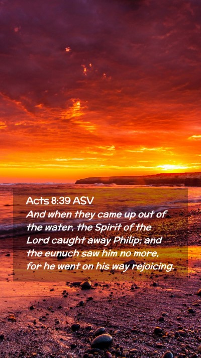 Picture 02 - Acts 8:39 ASV Mobile Phone Wallpaper - And when they came up out of the water, the - Mobile Bible Verse Wallpaper