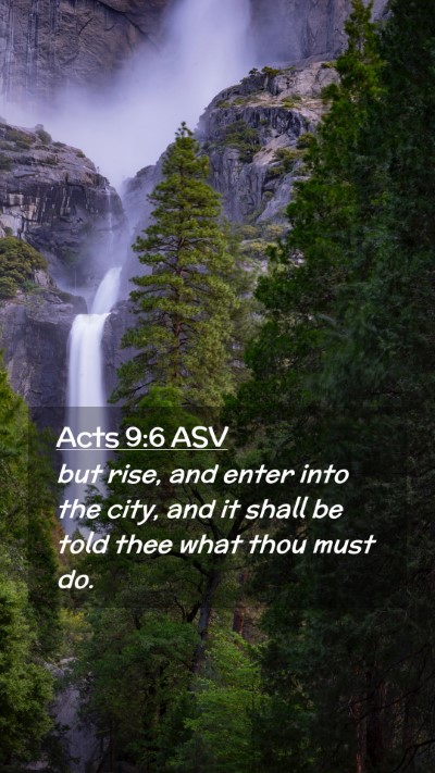 Picture 02 - Acts 9:6 ASV Mobile Phone Wallpaper - but rise, and enter into the city, and it shall - Mobile Bible Verse Wallpaper