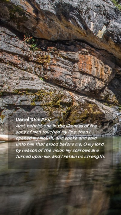 Picture 02 - Daniel 10:16 ASV Mobile Phone Wallpaper - And, behold, one in the likeness of the sons of - Mobile Bible Verse Wallpaper