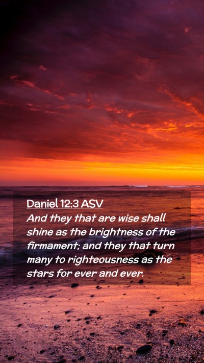 Picture 02 - Daniel 12:3 ASV Mobile Phone Wallpaper - And they that are wise shall shine as the - Mobile Bible Verse Wallpaper