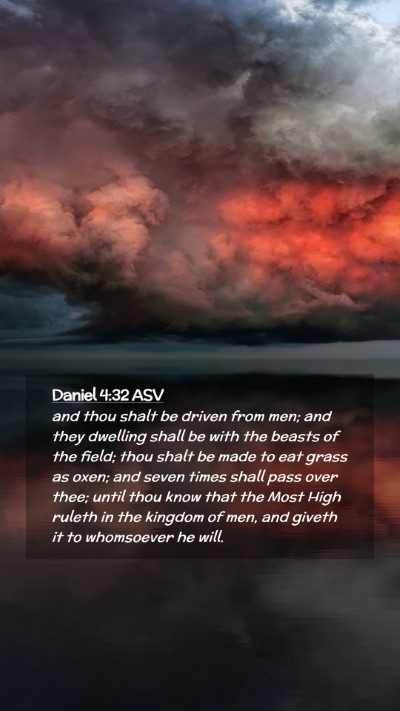 Picture 02 - Daniel 4:32 ASV Mobile Phone Wallpaper - and thou shalt be driven from men; and they - Mobile Bible Verse Wallpaper