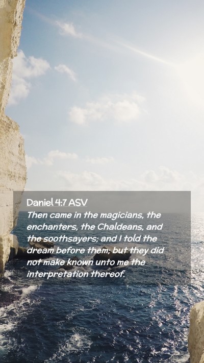 Picture 02 - Daniel 4:7 ASV Mobile Phone Wallpaper - Then came in the magicians, the enchanters, the - Mobile Bible Verse Wallpaper