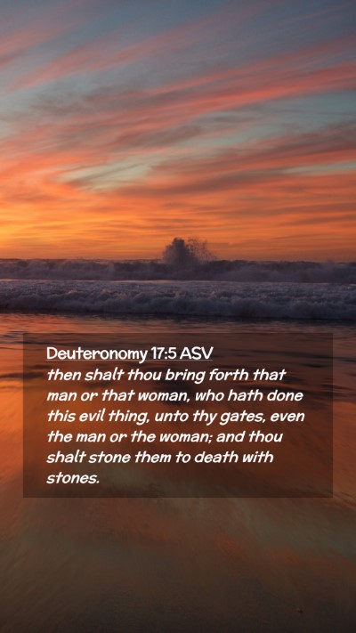 Picture 02 - Deuteronomy 17:5 ASV Mobile Phone Wallpaper - then shalt thou bring forth that man or that - Mobile Bible Verse Wallpaper
