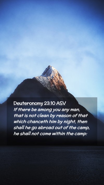 Picture 02 - Deuteronomy 23:10 ASV Mobile Phone Wallpaper - If there be among you any man, that is not clean - Mobile Bible Verse Wallpaper