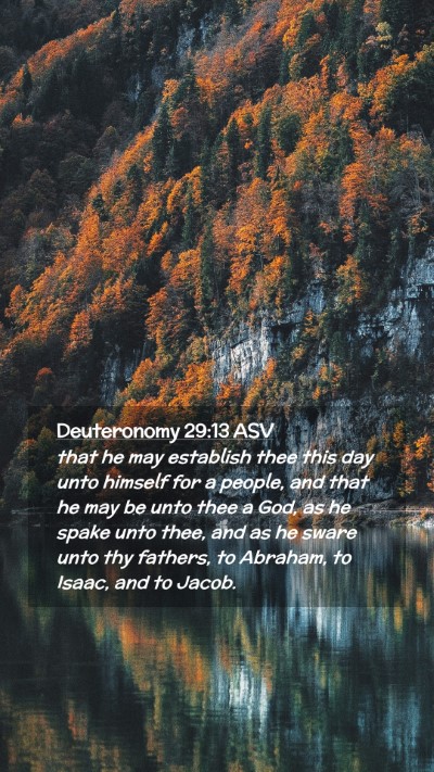 Picture 02 - Deuteronomy 29:13 ASV Mobile Phone Wallpaper - that he may establish thee this day unto himself - Mobile Bible Verse Wallpaper
