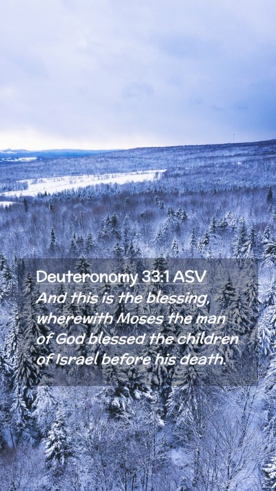 Picture 02 - Deuteronomy 33:1 ASV Mobile Phone Wallpaper - And this is the blessing, wherewith Moses the man - Mobile Bible Verse Wallpaper