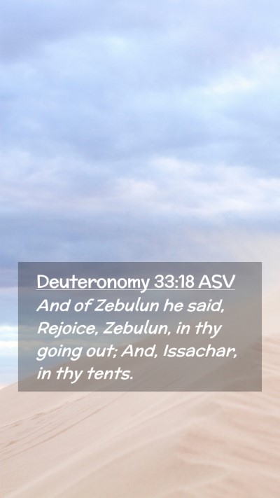 Picture 02 - Deuteronomy 33:18 ASV Mobile Phone Wallpaper - And of Zebulun he said, Rejoice, Zebulun, in thy - Mobile Bible Verse Wallpaper