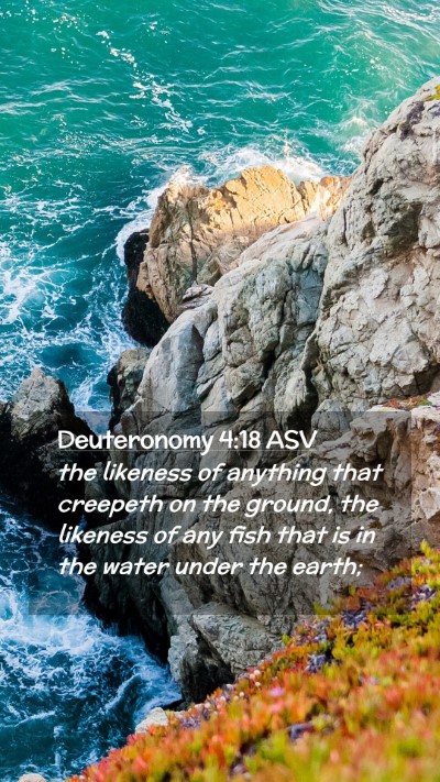 Picture 02 - Deuteronomy 4:18 ASV Mobile Phone Wallpaper - the likeness of anything that creepeth on the - Mobile Bible Verse Wallpaper